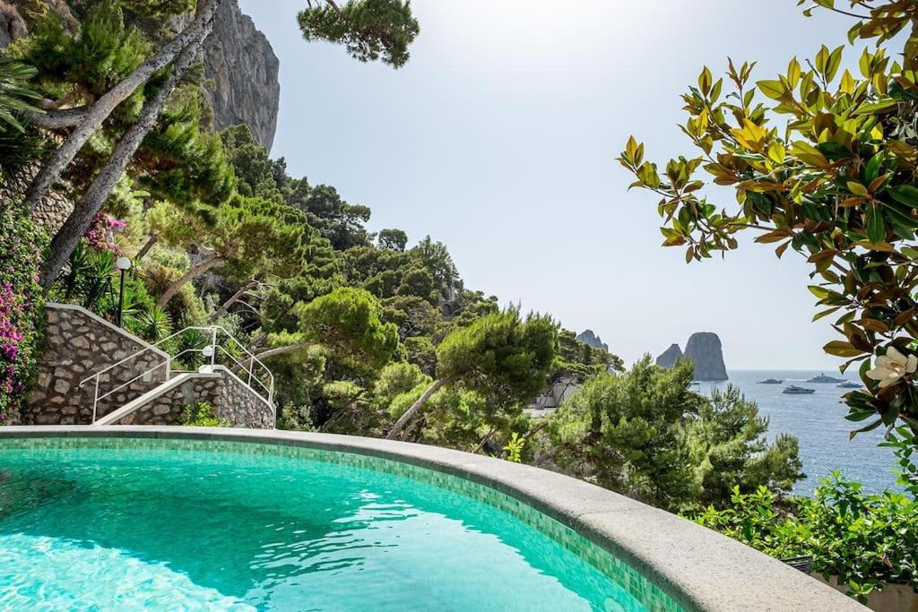 Villa Cisterna Capri, Private Beach Front Property With Pool Εξωτερικό φωτογραφία